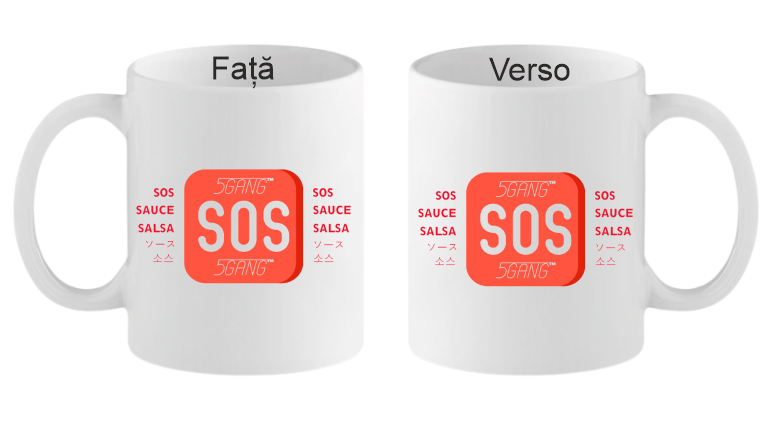 5GANG SOS Cana personalizata 5GANG SOS - imagine 1