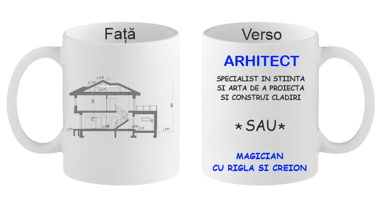Arhitect Cana personalizata Arhitect - imagine 1