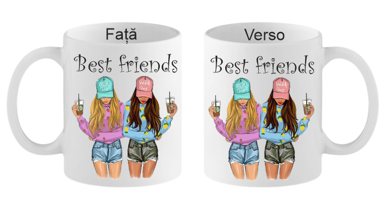 Cana personalizata Best friends