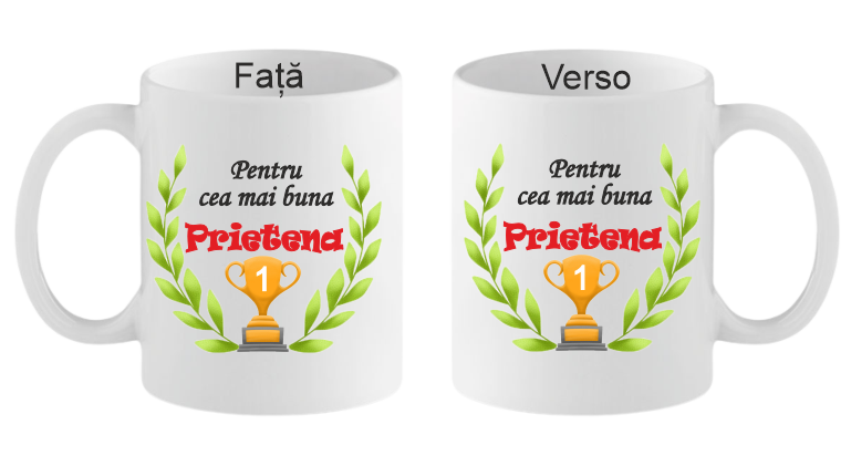 Cana personalizata Cea mai buna prietena