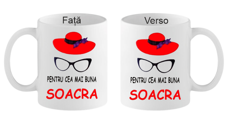 Cana personalizata Cea mai buna soacra