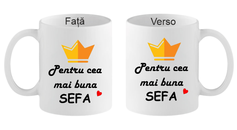 Cana personalizata Cea mai buna sefa