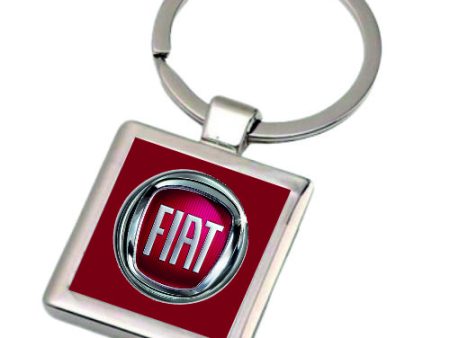 Breloc metalic patrat Fiat