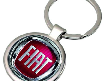 Breloc metalic rotund Fiat