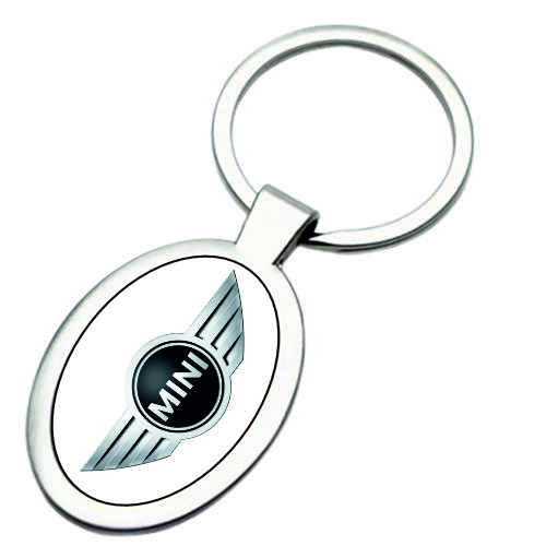 Mini Breloc metalic oval Mini - imagine 1