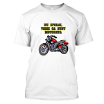 Tricou personalizat Nu sforai, visez ca sunt motoreta