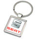 Breloc metalic patrat Seat