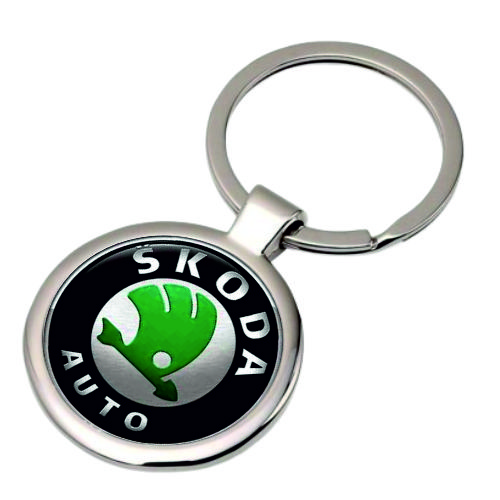 Skoda Breloc metalic rotund Skoda - imagine 1