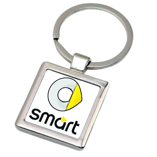 Smart Breloc metalic patrat Smart - imagine 1