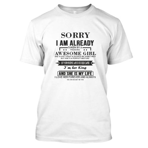 Sorry i am already Tricou personalizat Sorry i am already - imagine 1