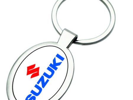 Breloc metalic oval Suzuki